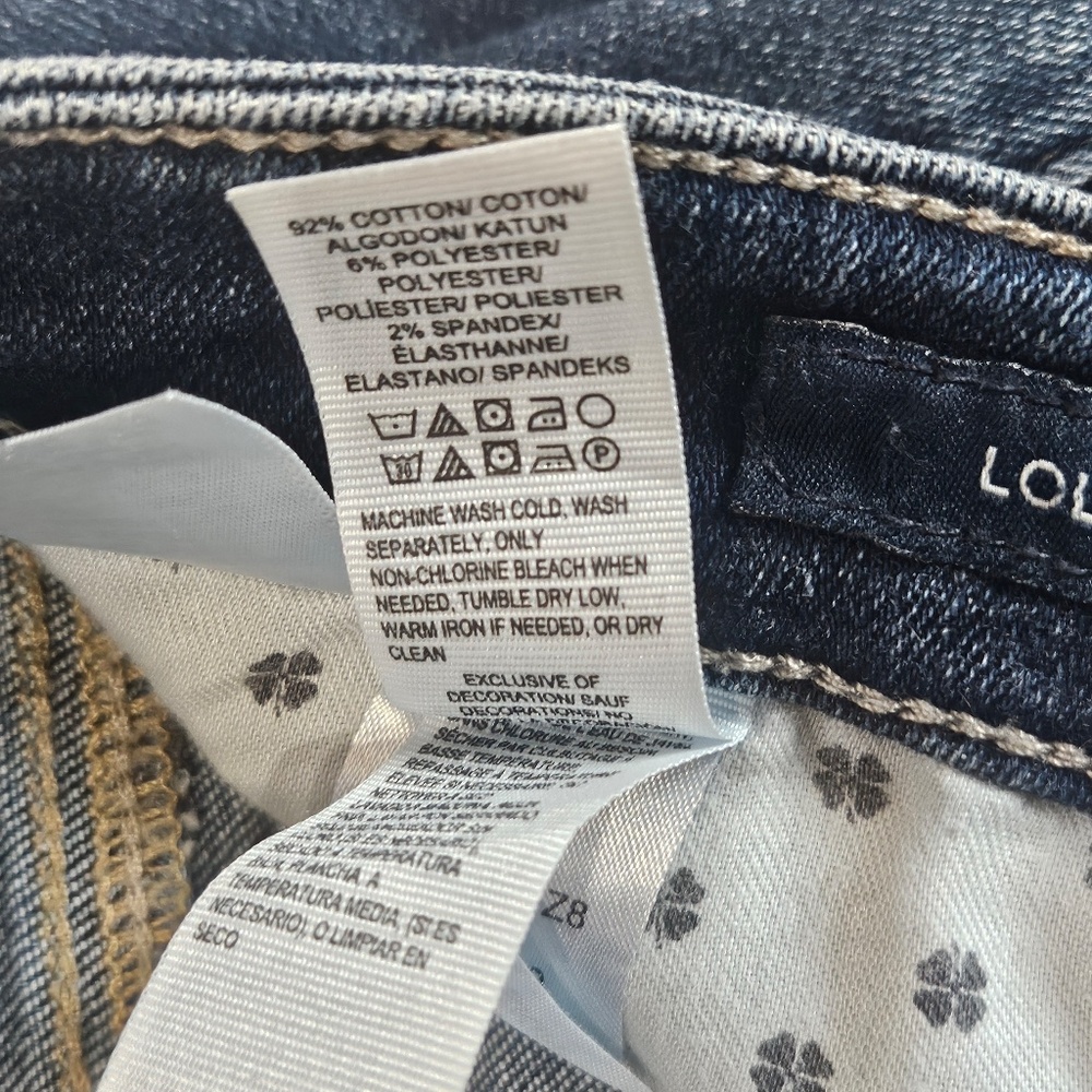 Lucky Brand Lolita Skinny Jeans Womens 4/27 Distressed Stretch Denim Blue Pants - Picture 6 of 10